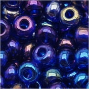 Czech Seed Beads 6/0 Cobalt Blue AB (1 ounce)