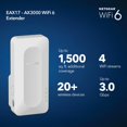 thumbnail image 2 of Extensor de alcance WiFi 6 NETGEAR EAX17 AX3000 de doble banda, 2 of 6