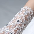 thumbnail image 5 of Girls Lace Gloves Princess Gloves for Kids Party Gloves Wedding, Formal Pageant Gloves, 5 of 6
