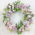 thumbnail image 5 of Ludlz Artificial Flower Wreath Romantic Flower Wreath Garland DIY for Front Door Wall Home DIY Floor Garden Office Wedding Festival Celebration Party Decor, 5 of 7