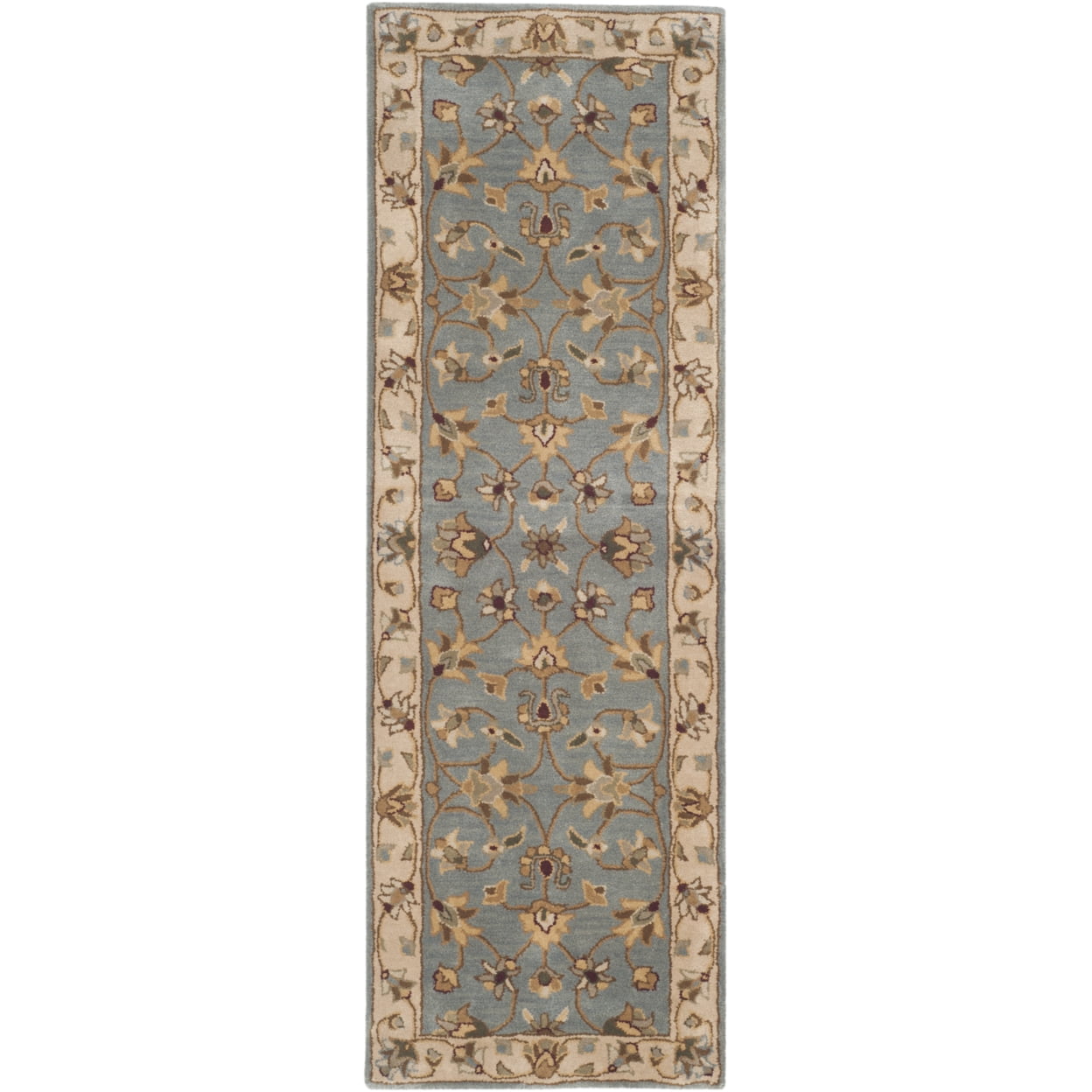 SAFAVIEH Royalty Wenona Oriental Wool Area Rug, Blue/Beige, 11' x 15'