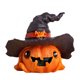 thumbnail image 2 of Adorno de resina imaginativo de calabaza fantasma bruja de Halloween, 2 of 6