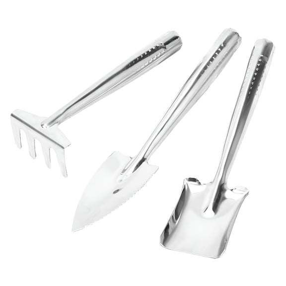 ZEPARO Garden Tools Set 3 Piece Heavy Duty Gardening Tools Stainless Garden Tool Set Outdoor Gardening Hand Tools For Transplanting Pruning Watering