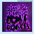 thumbnail image 5 of Handmadetneonsign Donut Metal Wall Art Light, Donut Metal Sign Wall Decor, Bakery Shop Metal Decor 53741, 5 of 5