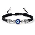 thumbnail image 1 of Evil Eye Braided Bracelet Lucky Red Black Color Thread Couple Chain Handmade, 1 of 1