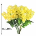 thumbnail image 2 of 4pcs 5-head Artificial Flower Simulation Floral Decor Home Table Centerpiece Wedding Fake Flower, 2 of 10