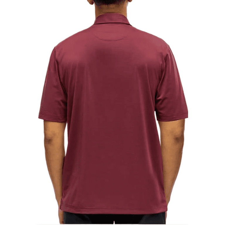 Greg Norman Men's Play Dry ML75 Golf Polo Shirts (Red, XX-Large