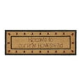 thumbnail image 6 of VHC Brands Coir Welcome Door Mat, Entry Rug, with PVC Backing, for Indoor Outdoor Use, Connell Collection, Rectangle 17x48 Doormat, Welcome to Our Prim Homestead, Natural, 6 of 6