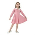 thumbnail image 2 of TAIAOJING Girls Dress for Kids Toddler Baby Girls Spring Summer Print Ruffle Long Sleeve Dress Party Cute Dress 5-6 Years, 2 of 7