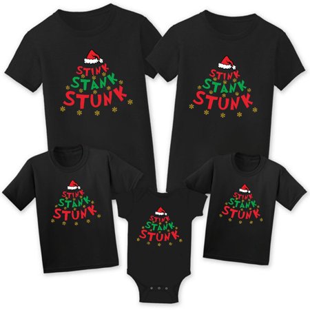 

Christmas Grinch Funny Printed Family Christmas T Shirt Christmas Tops for Matching Family Short Sleeve