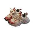 Children's Abrasive Leather Sneakers Fall 2025 Handsome Running Shoes