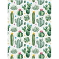 thumbnail image 4 of Cactus Throw Blanket, Comfortable and Lightweight Plush Cactus Print Blanket, Great Gift for Adults and Women, 4 of 6