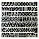 MasterVision Ensemble de Lettres en Plastique Blanc - Chiffres et Symboles – image 1 sur 2