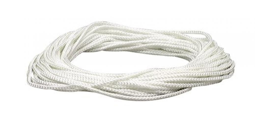 Lehigh NML48X 1/8Inch by 48Feet Diamond Braid Nylon Rope, White