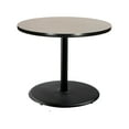 thumbnail image 4 of Hampden Furnishings Bennet Collection Steel Frame 36" Round Top, Round Base, 42" Height, Cafe Table, Black Frame/Grey Nebula Top, 4 of 5