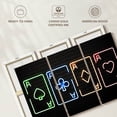 thumbnail image 6 of Elephant Stock Neon Playing Cards Wall Art - Horizontal Multi Panel Canvas - Living Room Wall Decor - Hobbies And Lifestyle Multi Panel - Black And Green Decor - 33" x 20", 6 of 8