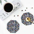 thumbnail image 5 of Gaeub Video Game Print 6 Pcs Leather Coasters for Drinks ,Drink Coasters Sets,Drink Table Cup Coasters for Living Room Kitchen Coffee Decor,Octagon, 5 of 7