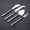 Nascent Steel, variant on Jason Design Burnt Black 20 Pcs. Flatware Set. SERVES 4 PERSONS.