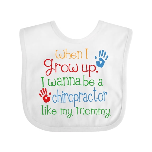 Inktastic Chiropractor Like Mommy Boys or Girls Baby Bib