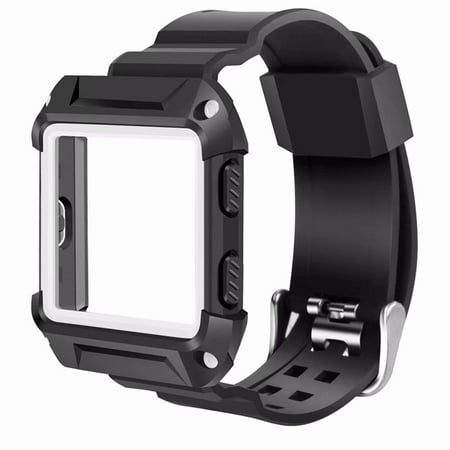 Fitbit Blaze Bands with Protective Case, Rugged Case Strap Bands for Fitbit Blaze Fitness Smart Watch (Best Deal On Fit Bit Blaze)