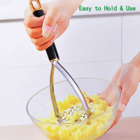 

XWQ Non-slip Vegetable Masher Uniform Mesh Thermal Insulation Kitchen Tools Potatoes Crusher for Restaurant