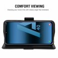 thumbnail image 3 of Samsung Galaxy A40 Case, Mobile Phone Leather Sleeve PU Leather Cover Wallet Cell Phone Case Cover Compatible for Samsung Galaxy A40 Leather Case - Black, 3 of 7