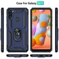 thumbnail image 2 of for Galaxy A11 Case,Samsung A11 Case,with HD Screen Protector,[Military Grade] Ring Car Mount Kickstand Hybrid Hard PC Soft TPU Shockproof Protective Case for Samsung Galaxy A11 (Blue), 2 of 14