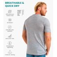 thumbnail image 3 of Merino.tech Men’s 100% Merino Wool T Shirt Soft 𝗕𝗿𝗲𝗮𝘁𝗵𝗮𝗯𝗹𝗲 Lightweight Base Layer Includes Hiking Socks, 3 of 11