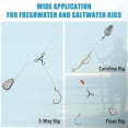 thumbnail image 2 of No-Roll Fishing Sinkers | Flat Inline No-Snag Weights for Saltwater Surf Fishing & Catfish Rigs, 2 of 6