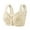 A-Beige34, variant on Daisy Bras For Older Women Front Closure Wireless Comfort Support Lift Bra Printed Wide Straps Casual Holiday Bras