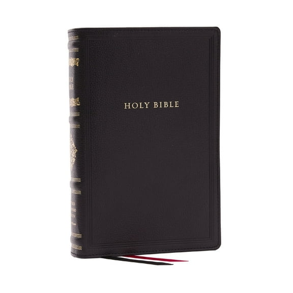 RSV Personal Size Bible with Cross References, Black Genuine Leather, (Sovereign Collection), (Hardcover)