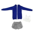 thumbnail image 3 of Moda 1/6 Escala Ropa de Muñecas Femeninas, Figuras de Mujeres Ropa de Muñecas Figura Femenina Ropa para Figuras de Acción Femeninas de 12 Pulgadas Acc Azul Hugo Traje de muñeca femenina, 3 of 7