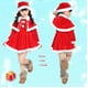 thumbnail image 1 of Kids Baby Girls Santa Clause Christmas Tree Costume Dress Set Green Elf Outfits Children Xmas Cosplay Carnival Festival Clothes, 1 of 4
