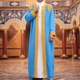 thumbnail image 2 of Men's Modern Middle Robe Thobe for Daily Wear – Long Sleeve Kaftan Tunic for Relaxed Comfort and Everyday Style, 2 of 7