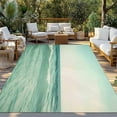 thumbnail image 3 of Fsddascl Turquoise Coastal Outdoor Rug for Patio/Deck/Porch, Non-Slip Large Area Rug 4 x 6 Ft, Teal Vintage Summer Ocean Waves Indoor Outdoor Rugs Washable Area Rugs, Reversible Camping Rug Carpet, 3 of 5