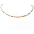 thumbnail image 4 of 1 collar minimalista de perlas y cuentas de vidrio para mujer, gargantilla de cadena, regalo de joyería colorido de 15,94 pulgadas, 4 of 4