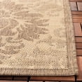 thumbnail image 4 of Safavieh Courtyard Jessie Damask Indoor/Outdoor Area Rug, Natural/Brown, 8' x 11', 4 of 9