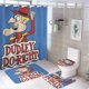 thumbnail image 1 of El show de Dudley Do-Right-theme 4-Piece Shower Curtain Set with Rugs, Waterproof Bathroom Decor Set Includes Bath Mat, U-Shaped Rug, Toilet Lid Cover and Curtain with Hooks, 1 of 6