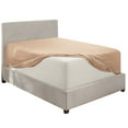 thumbnail image 5 of Clara Clark 1800 Microfiber Collection 18" - 21" Extra Deep Pocket Fitted Sheet, King Size, Taupe Sand, 5 of 8