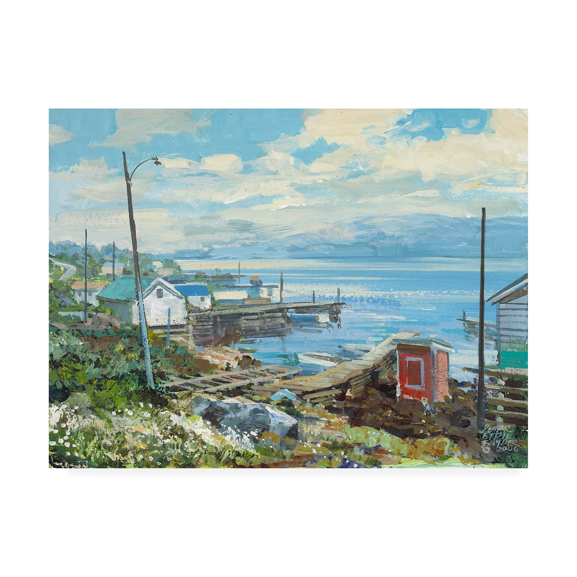 Trademark Fine Art 'Baie Verte Newfoundland' Canvas Art by Peter Snyder