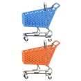 thumbnail image 1 of 2Set Creative Mini Shopping Cart Storage Baskets Unique Desktop Accessories Assorted Color For Home Use And Office Use, 1 of 5