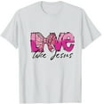thumbnail image 4 of Fewfanhot Womens Tops Bow Shirts for Women Love Letter Print T-Shirts Casual Pink Ribbon Short Sleeve Tops, 4 of 5