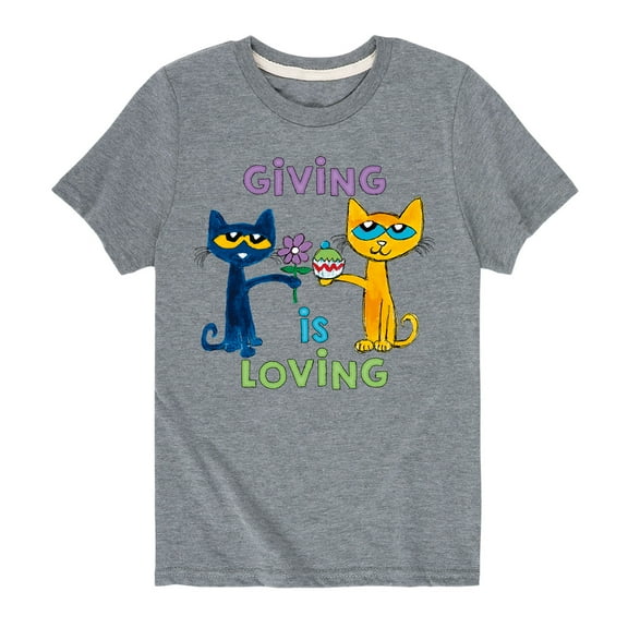 Pete The Cat - Giving Is Loving - Toddler Short Sleeve Graphic T-Shirt