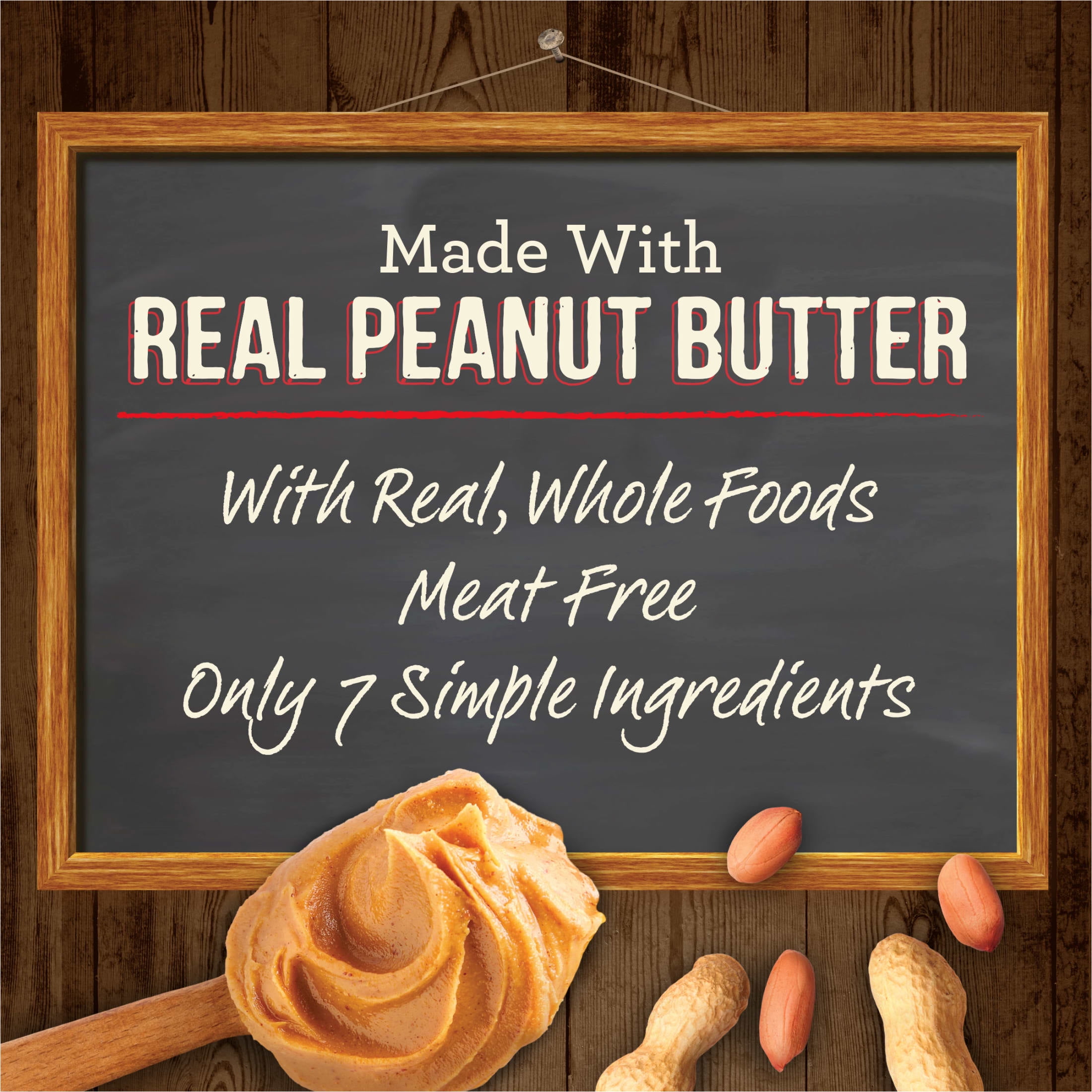 Merrick Oven Baked Natural Dog Treats with Real Peanut Butter Flavor, 11 oz Pouch