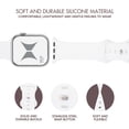 thumbnail image 3 of Xtreme Silicone Smart Watch Band for Apple Watch 42 to 49mm, Starlight Pink Sand Milk Tea, 6 Pack, 3 of 8
