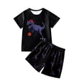 thumbnail image 6 of WhouRiu Boys Casual Outfits Short Sleeve Dinosaur Graphic Tees And Shorts Sets Kids Summer Clothes, 6 of 6