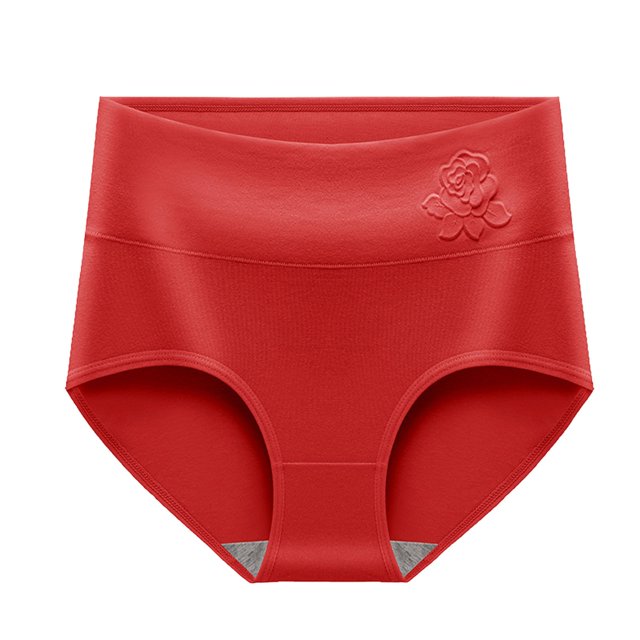 Plebaso Womens High Waisted Cotton Underwear Stretch Comfortable Briefs Soft Full Coverage Ladies Panties
