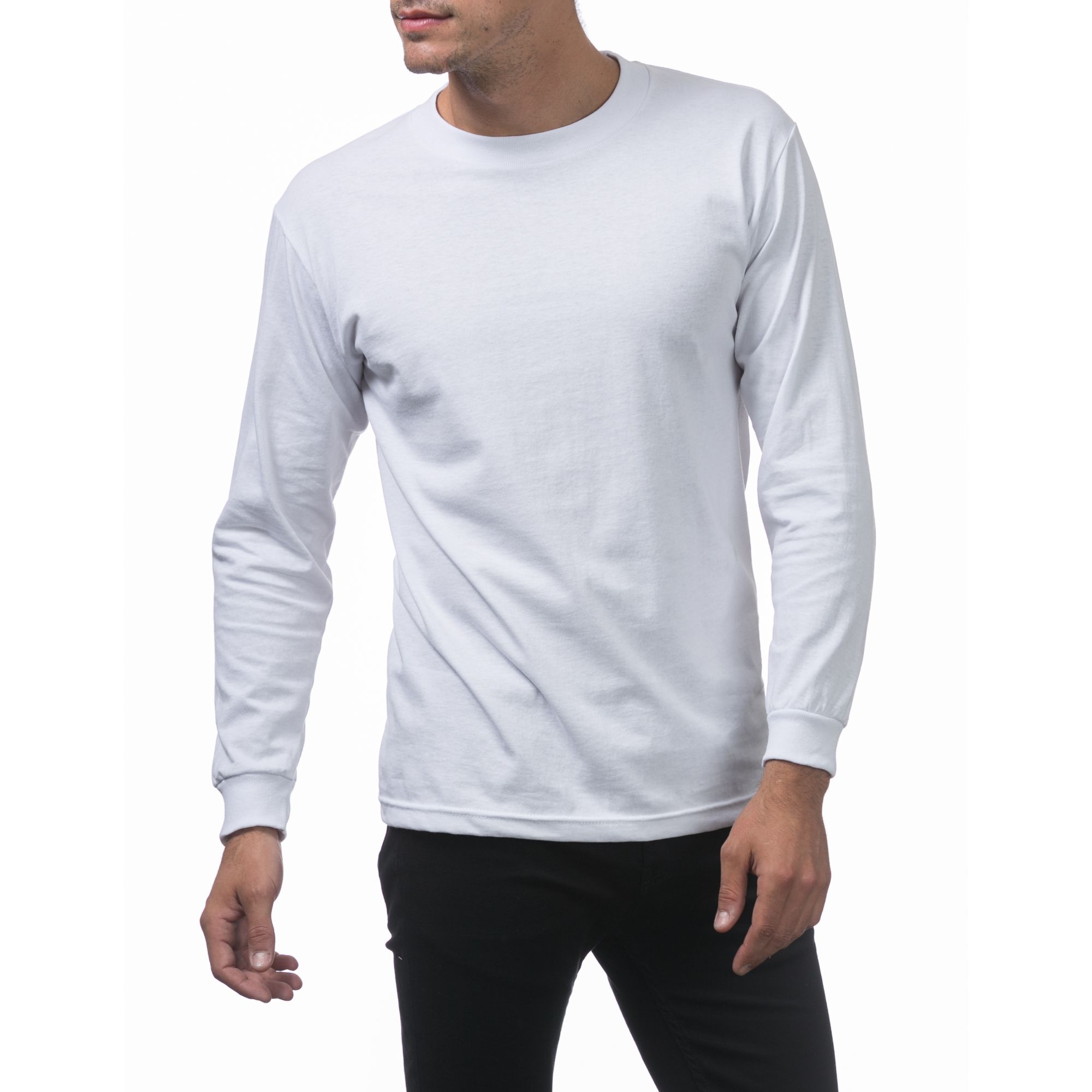 Pro Club Men's Comfort Cotton Long Sleeve T-Shirt - Walmart.com