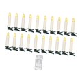 thumbnail image 2 of Adornos navideños con velas LED y pinzas, regalo de decoración navideña, velas falsas sin llama para interiores, exteriores, jardines, bodas, 2 of 8