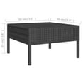 thumbnail image 2 of vidaXL 8 Piece Patio Lounge Set with Cushions Poly Rattan Black, 2 of 6
